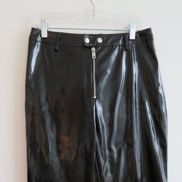 I.AM.GIA Nikole Black Faux Vegan Patent Leather Pants - Women's Size M NWT - Picture 4 of 16